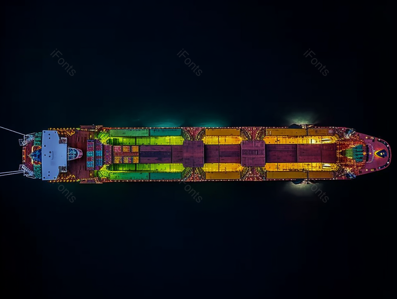夜晚海上运输货运货船航拍图,高清,摄影图,摄影图片,图片大全,摄影图免费下载